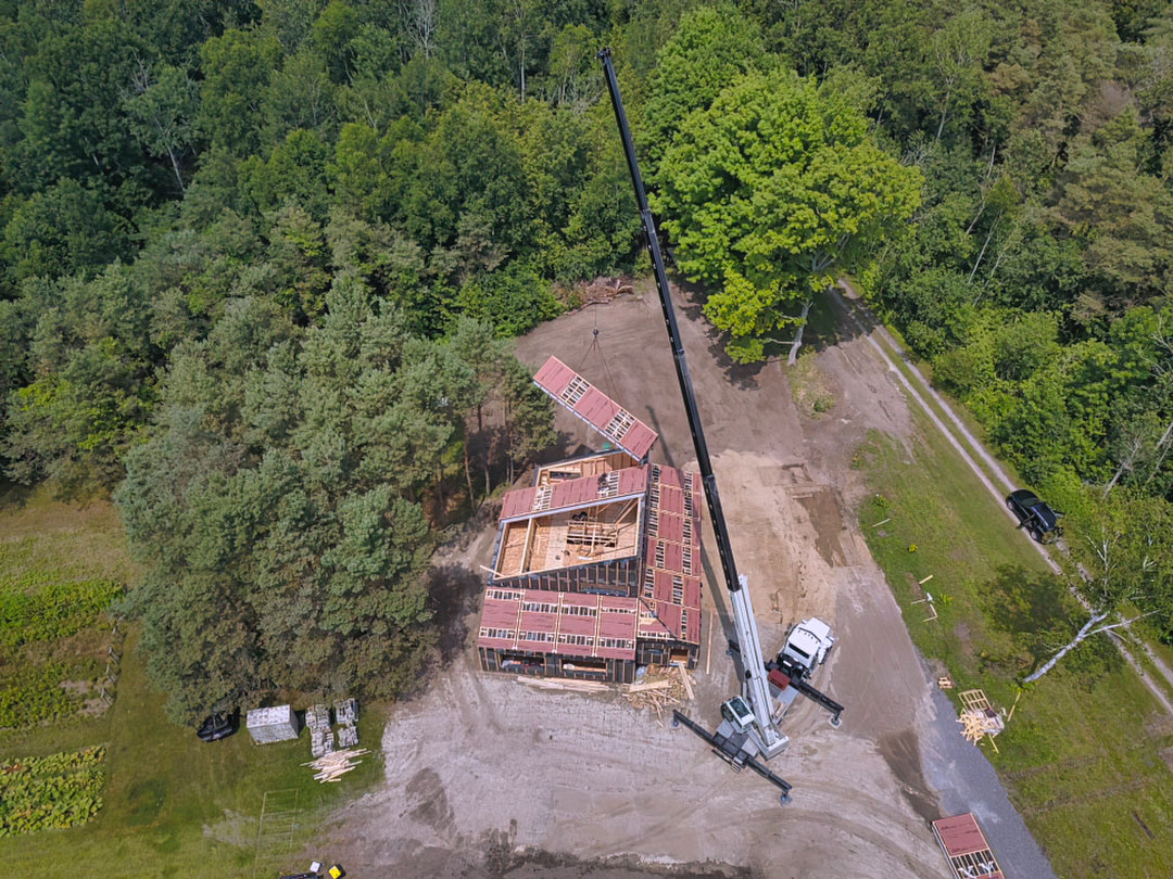 Aerial of Simple Life Homes Installation